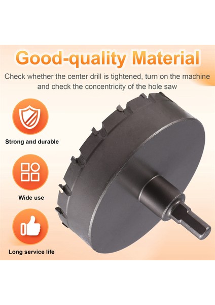 Delik Testeresi 100MM Sert Alaşımlı Genişletilmiş Delik Testeresi Metal Demir Ahşap Metal Kesme Takımı Tungsten Çelik Kesme Aleti (Yurt Dışından) fırsatları