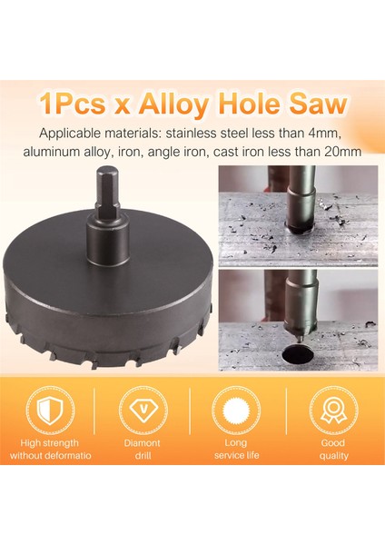 Delik Testeresi 100MM Sert Alaşımlı Genişletilmiş Delik Testeresi Metal Demir Ahşap Metal Kesme Takımı Tungsten Çelik Kesme Aleti (Yurt Dışından) indirimleri