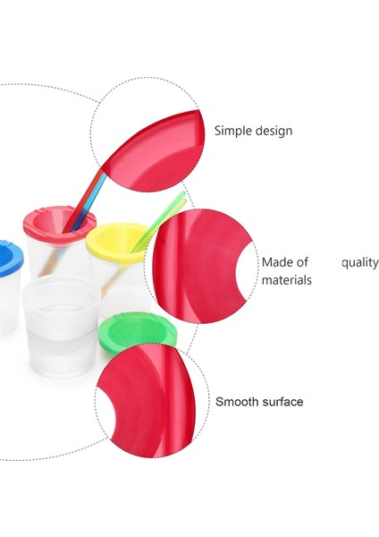 16 Adet Kalem Yıkama Kabı Boya Kabı Şeffaf Boya Kalemi Fırça Boyama Kapları Şeffaf Kaplar Boya Kalemi Sanat Dersi Boyama Temiz Kap (Yurt Dışından) indirimleri