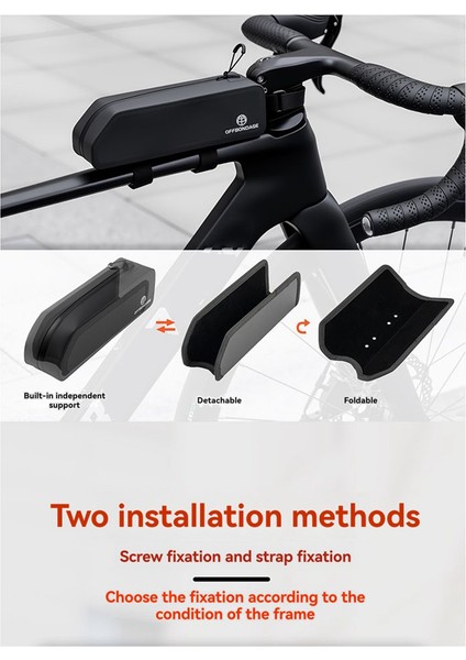 Offbondage Su Geçirmez Bisiklet Üst Boru Çantası Mtb ve Yol Bisikletleri Için Bisiklet Ön Çerçeve Çantası Cıvata ve Kemer Sürüş Aksesuarı Siyah (Yurt Dışından) fiyatları