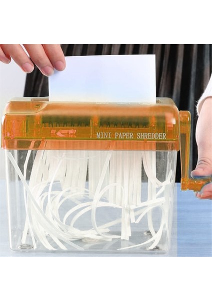 El Kranklı Kağıt Parçalayıcı Mini Belge Kağıt Kesme Aleti Fiş Fiş Fatura Kesme Makinesi Ofis Malzemeleri Siyah (Yurt Dışından) fiyatları