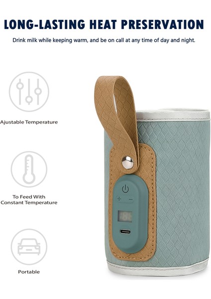 Bebek Biberon Isıtıcı Çantası USB ile Çalışan Isıtıcı Yalıtımlı Isıtma Çantası Seyahat Tipi Taşınabilir Araç Içi Isıtıcı Sıcak Süt Termostatı Pembe (Yurt Dışından) fiyatları