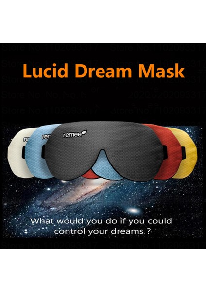 Remee Lucid Dream Mask Akıllı Uyku Gölgelendirme 3D Göz Maskesi, Lucid Dream Kontrolü, Rahat ve Ayarlanabilir Gece Göz Kapağı E (Yurt Dışından) fiyatları