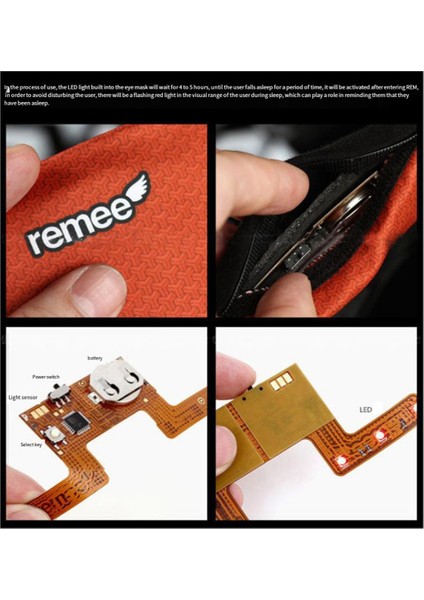 Remee Lucid Dream Mask Akıllı Uyku Gölgelendirme 3D Göz Maskesi, Lucid Dream Kontrolü, Rahat ve Ayarlanabilir Gece Göz Kapağı E (Yurt Dışından) indirimleri