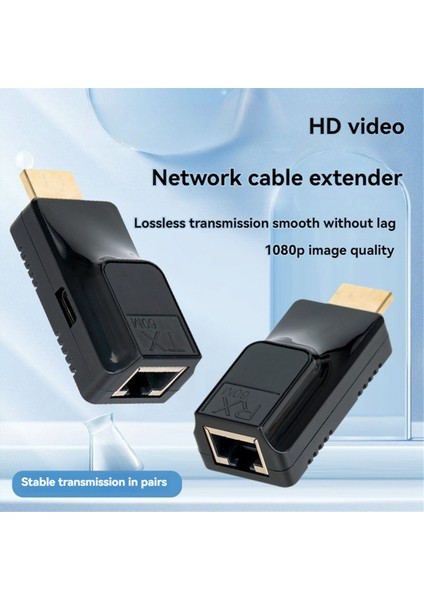 60M HDMI Uyumlu Genişletici RJ45 - HDMI Uyumlu 1080P Hd Video Ağ Kablosu Genişletici Adaptörü Hdtv Monitör Için (Yurt Dışından) indirimleri