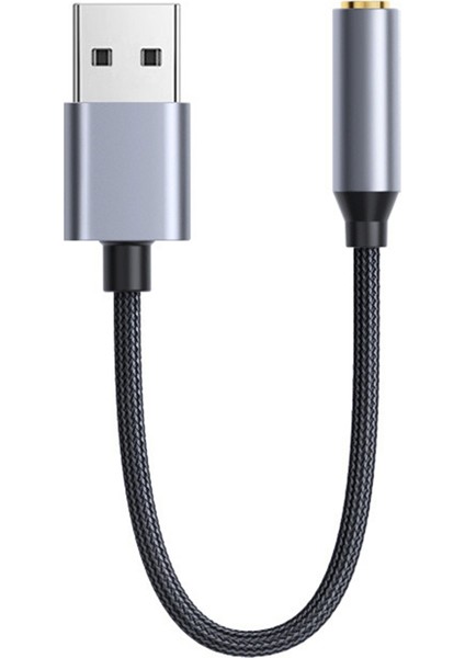USB - 3,5 mm Jak Ses Adaptörü USB - Ses Jak Adaptörü Kulaklık USB A - 3,5 mm Dişi Harici Stereo Ses Kartı B (Yurt Dışından) modelleri