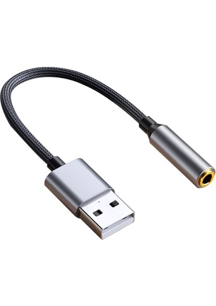 USB - 3,5 mm Jak Ses Adaptörü USB - Ses Jak Adaptörü Kulaklık USB A - 3,5 mm Dişi Harici Stereo Ses Kartı B (Yurt Dışından) indirimleri