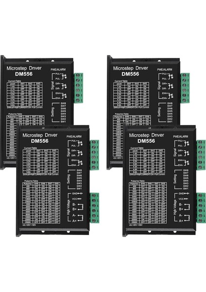 DM556 Cnc Dijital Step Motor Sürücüsü DM556 Step Motor Kontrol Cihazı 2 Fazlı Step Motor Sürücüsü 4'lü Paket (Yurt Dışından)