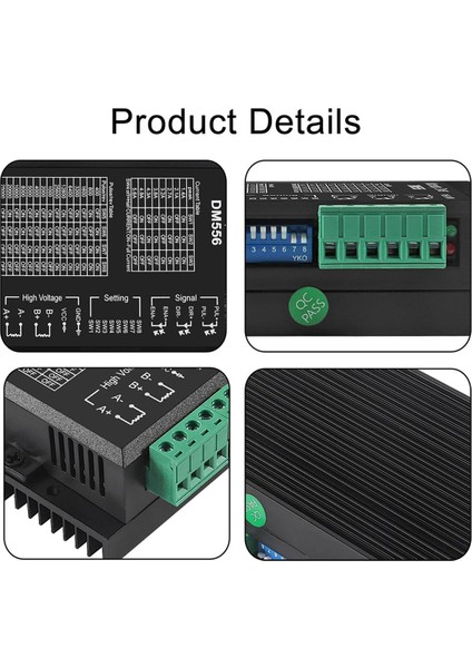 DM556 Cnc Dijital Step Motor Sürücüsü DM556 Step Motor Kontrol Cihazı 2 Fazlı Step Motor Sürücüsü 4'lü Paket (Yurt Dışından) fırsatları