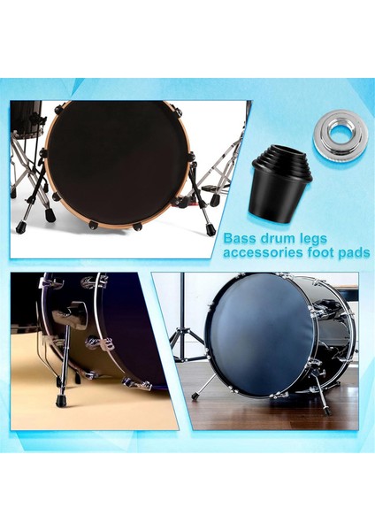 Paket Bas Davul Mahmuz Ayağı, Bas Davul Için Kilit Somunlu Dişli Kauçuk Ayak (Yurt Dışından) fiyatları