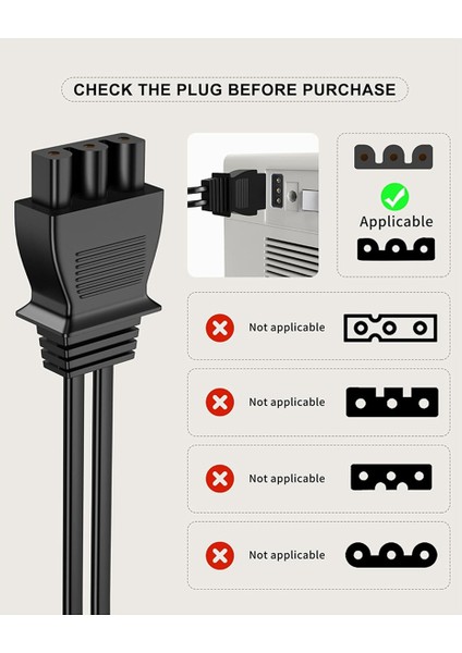 Singer Dikiş Makinesi Ayak Pedalı Güç Kablosu Yedeği, Singer 4452, 4443, 4432, 4423 150S Abd Fişi Için D Şeklinde Fiş (Yurt Dışından) modelleri