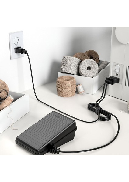 Singer Dikiş Makinesi Ayak Pedalı Güç Kablosu Yedeği, Singer 4452, 4443, 4432, 4423 150S Abd Fişi Için D Şeklinde Fiş (Yurt Dışından) indirimleri