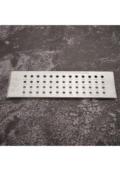 Takı Yapımı Için 52 Yuvarlak Delikli Tel Çekme Plakası 0,26-4,10 mm Tungsten Karbür Tel Çekme Plakası (Yurt Dışından) fiyatları
