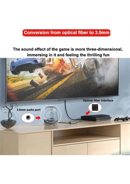 Dijital Optik - Analog 3,5 mm Aux Ses Kablosu Optik - 2rca Adaptörü Koaksiyel - Stereo Sol/sağ Ses Amplifikatörü, 3 Metre (Yurt Dışından) fırsatları