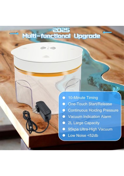 Zaman Ayarlı Reçine Kabarcık Sökücü, 95 Kpa Reçine Vakum Haznesi, Kalıplar Için 2l Epoksi Reçine Kabarcık Sökücü Makinesi Us Plug B (Yurt Dışından) fırsatları