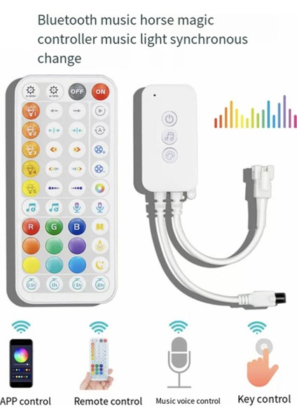 Alexa Google Home Için Tuya Wifi Spı LED Kontrol Cihazı IR44 Tuşlu Uzaktan Kumanda WS2811 WS2812 Fcob Rgb Ic Adreslenebilir Şerit Işık (Yurt Dışından) modelleri