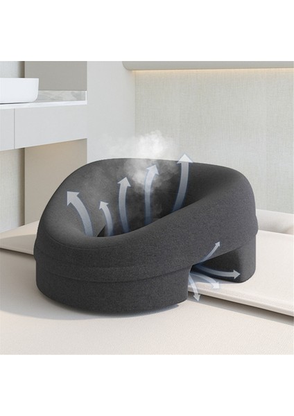 Hafızalı Köpük Nefes Alabilen Baş Yastığı Ergonomisi Yatma Yastığı Destek Yastığı Vücut Masajı Yüz Yastığı A (Yurt Dışından)