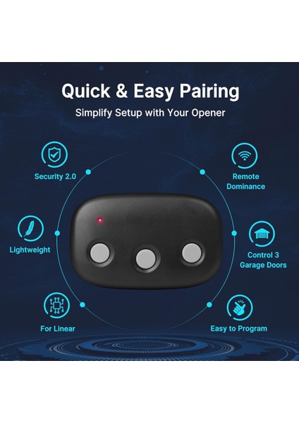 3'lü Paket Mct-3 Megacode Lineer Garaj Kapısı Açacağı Uzaktan Kumandası LD033 LD050 LS050 (Yurt Dışından) fiyatları