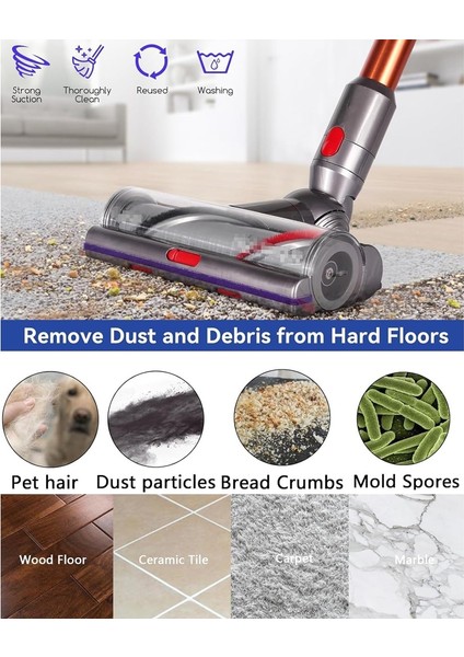 Dyson V11 Animal ve Absolute Kablosuz Süpürge Için Silindir Fırça - Parça No. 970135-01, 970100-05 Yedek Parçaları (Yurt Dışından) modelleri