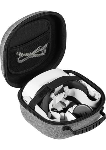 Oculus Meta Quest 3s/quest 3/quest 2 Vr Başlığı ve Dokunmatik Kontrol Cihazı Kılıfı Vr Aksesuarları Gri Taşıma Çantası (Yurt Dışından)