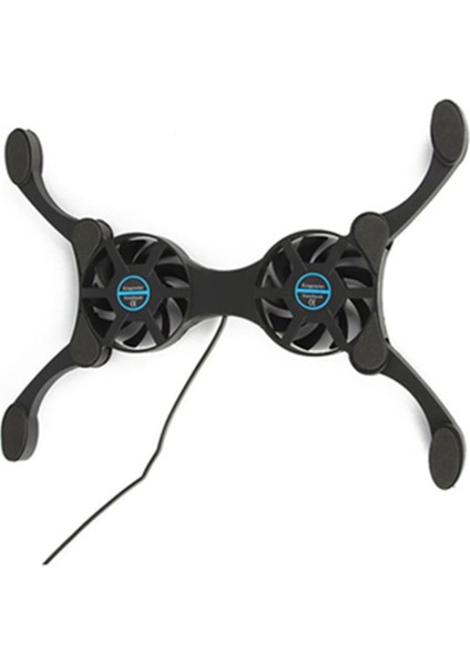 7-15 Inç Dizüstü Bilgisayar Soğutucusu Için Çift Fanlı Dizüstü Bilgisayar Standı USB ile Çalışan Katlanabilir Soğutma Pedi Dizüstü Bilgisayar Soğutucu (Yurt Dışından)