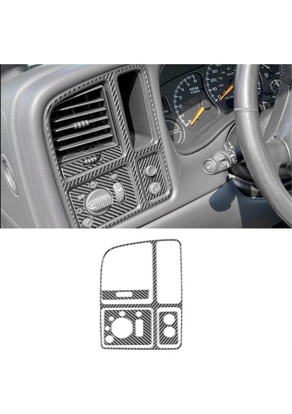 Chevy Silverado 1500 1999-2002 Orta Konsol Sürücü Tarafı Hava Çıkış Havalandırma Kapağı Trim Aksesuarları Için Karbon Fiber (Yurt Dışından) indirimleri