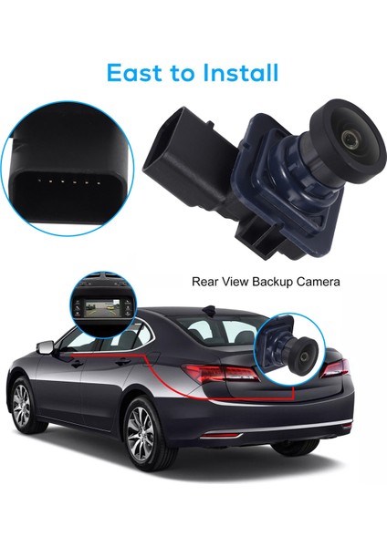 Ford Expedition 2015-2017 Için Hareketli Yörüngeli Araç Arka Görüş Kamerası Geri Vites Kamerası FL1Z-19G490-A, FL1Z-19G490-B (Yurt Dışından) fiyatları