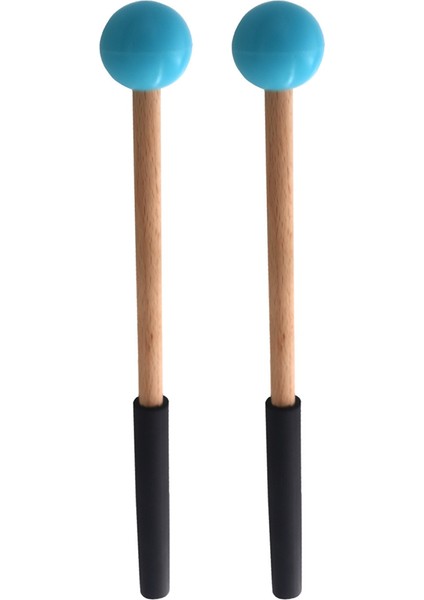Ksilofon, Glockenspiel ve Perküsyon Enstrüman Aksesuarları Için Kauçuk Başlıklı ve Saplı Perküsyon Tokmakları Çubuğu Mavi (Yurt Dışından)