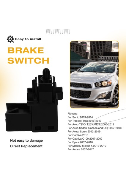 Chevrolet Sonic Aveo Captiva Opel Mokka Antara 2007-2019 Için 96628568 Araç Park Freni Anahtarı Düğmesi (Yurt Dışından) fırsatları