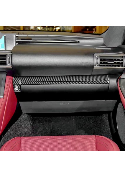 Lexus Rc RC300 RC350 RC200T 15-20 Karbon Fiber Yolcu Gösterge Paneli Eldiven Kutusu Anahtar Kapağı Takımı Trim Aksesuarları Lhd (Yurt Dışından) fırsatları