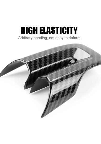 Ford Mustang 2016-2023 Iç Dekorasyon Stili Için Karbon Fiber Siyah Direksiyon Simidi Kılıfı Döşemesi (Yurt Dışından) fırsatları