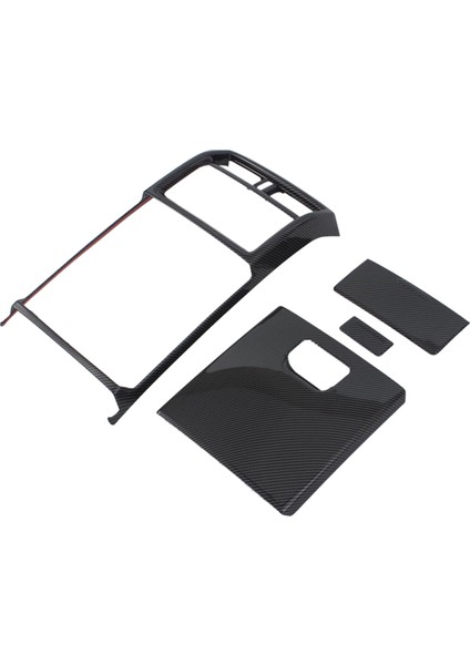 Toyota Alphard Vellfire 2024 Aksesuarları Karbon Fiber Arka Hava Menfezi Çıkış Kapağı Trimi Tekme Önleyici Panel (Yurt Dışından)