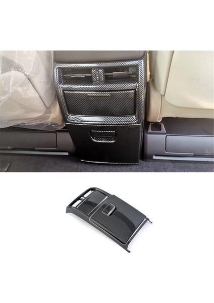 Toyota Alphard Vellfire 2024 Aksesuarları Karbon Fiber Arka Hava Menfezi Çıkış Kapağı Trimi Tekme Önleyici Panel (Yurt Dışından) fırsatları