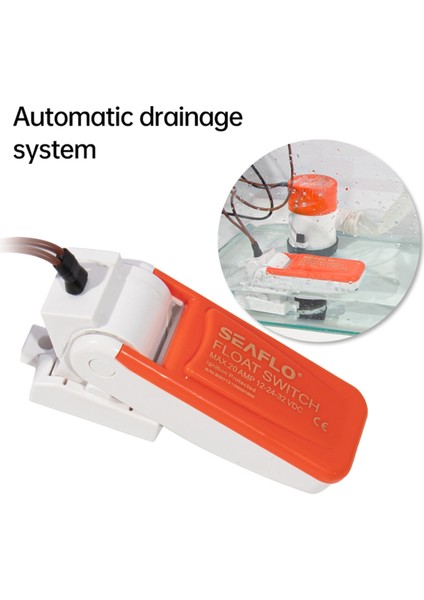 Seaflo Şamandıralı Şamandıra Su Akışı Otomatik Güç Kapatma Kontrol Sensörü Dalgıç Pompa Küçük Hazne Deniz Sintine Pompası (Yurt Dışından) fırsatları