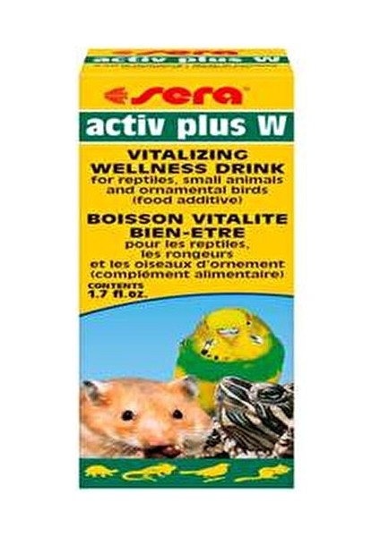 Activ Plus W Sürüngenler ve Kuşlar İçin Canlandırıcı Vitamin 50 Ml Doğal İçerik fiyatları