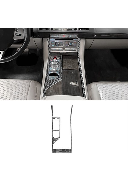 Jaguar Xf 2008-2015 Lhd Iç Aksesuarlar Için Karbon Fiber Orta Konsol Vites Paneli Döşeme Kiti (Yurt Dışından) modelleri
