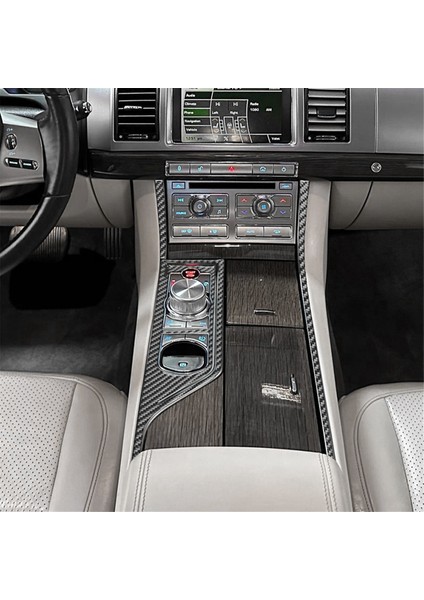 Jaguar Xf 2008-2015 Lhd Iç Aksesuarlar Için Karbon Fiber Orta Konsol Vites Paneli Döşeme Kiti (Yurt Dışından) indirimleri