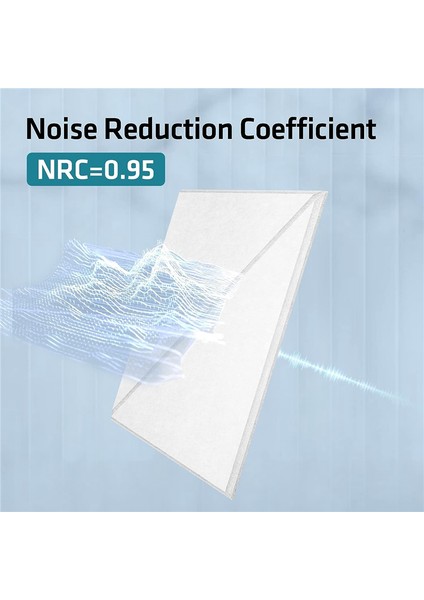 12'li Paket Akustik Paneller, 12 x 12 Inç Dekoratif Ses Yalıtım Panelleri, Duvar ve Tavan Akustik Panelleri Beyaz (Yurt Dışından) modelleri