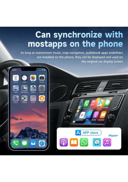 Araba Kablosuz Carplay ve Android Auto Kutusu 2'si 1 Arada Kablolu - Kablosuz Dongle Tak ve Çalıştır Android Auto Carplay Adaptörü Mini Aı Kutusu (Yurt Dışından) indirimleri