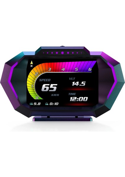 Hud P24 Obd2+Gps Head Up Display Araç Bilgisayarı Çok Fonksiyonlu Dijital Hız Göstergesi Eğim Ölçer (Yurt Dışından)