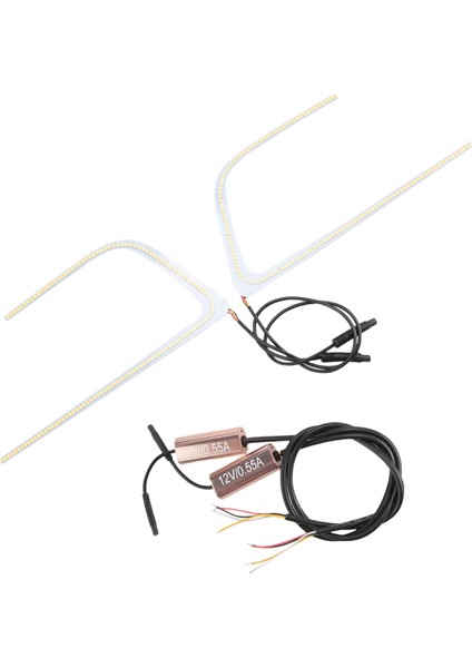 Subaru Wrx ve Stı 2015-2018 Için Çift Renkli Beyaz/kehribar LED C Halkası Devre Kartı Far/dönüş Sinyal Lambaları (Yurt Dışından) modelleri