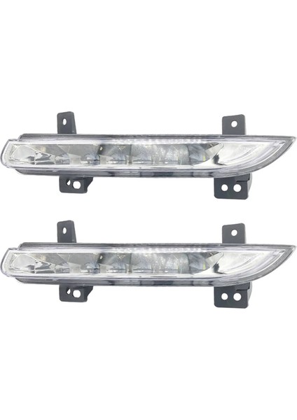 2x Araç Sağ Gündüz Farı LED Sis Lambası Sürücüsü Renault Fluence Modelleri 2014+ 266005976R (Yurt Dışından)