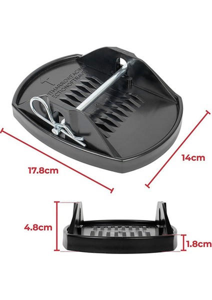 4 Adet Karavan Kriko Pedleri Dengeleyici Tekerlek Ayak Bacak Desteği Kriko Kaldırma Pedleri Destek Standı Karavan Römorkları Kampçı Karavan Için (Yurt Dışından)