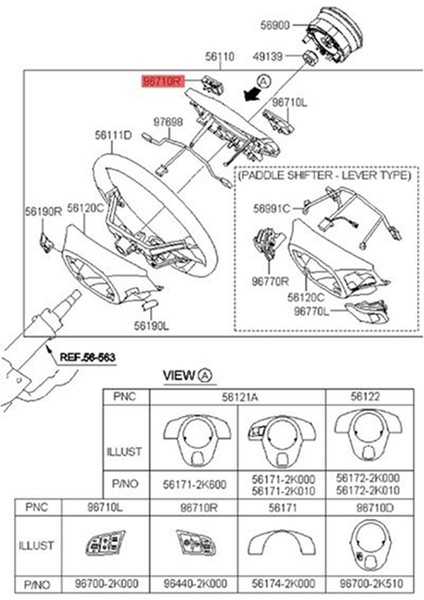 Kia Forte Shuma Cerato Koup 2008 + Sol 967002K000 Için Direksiyon Simidi Kontrol Düğmesi Anahtarı (Yurt Dışından) fırsatları