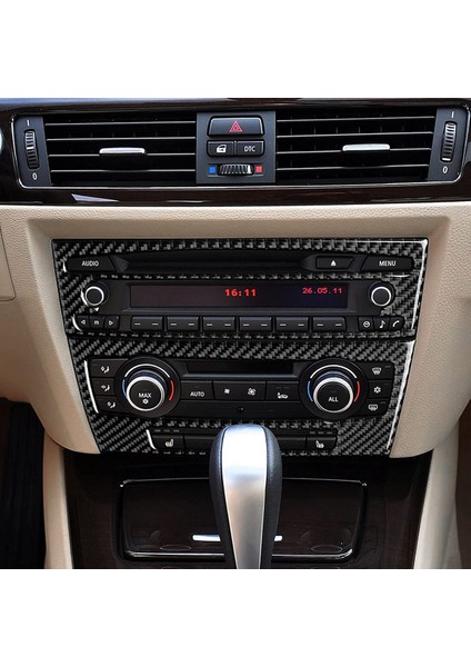 Bmw-3 Serisi E90 E92 E93 2005-2012 Aksesuarları Için Araba CD Kontrol Konsolu Paneli Etiketi Karbon Fiber Çıkartma Kaplaması (Yurt Dışından) modelleri