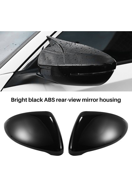 Golf 7 Mk7 7.5 Gtd R Touran L E-Golf Yan Ayna Kapağı Kapakları Parlak Siyah Dikiz Aynası Kılıfı 2013-2017 (Yurt Dışından) fırsatları