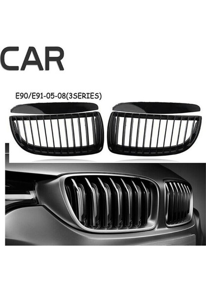 Bmw 3 Serisi E90 E91 2005-2009 Için Tek Çizgili Ön Tampon Izgarası Modifiye Izgara (Yurt Dışından) modelleri