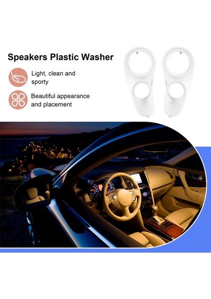 Yeni Stil 1 Çift Araç Ses Hoparlörü A Sütun Tweeter Braketi Contası 2 Inç ve 3,5 Inç 3,8 Inç Hoparlörler Için Plastik Rondela (Yurt Dışından) fırsatları