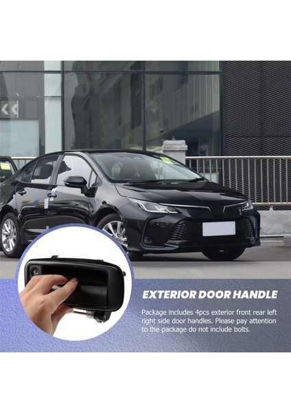 4 Adet (Ön Arka Sol Sağ) Toyota Corolla 1988-1992 69210-12110 69220-12110 Için Dış Dış Kapı Kolu (Yurt Dışından) fiyatları