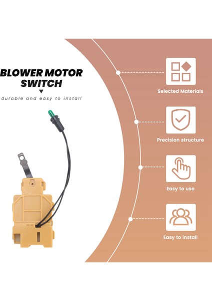 Toyota 4runner Pickup T100 Tacoma 12837165 84732-35030 Araba Aksesuarları Için Üfleyici Motor Anahtarı (Yurt Dışından) fiyatları